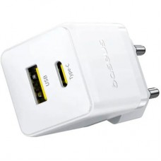 Зарядний пристрій Baseus Palm Fast Charger C+U 20 W moon white (P10111608213-00) - Фото