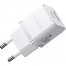 Зарядний пристрій Baseus Palm Fast Charger C+U 20 W moon white (P10111608213-00) - Фото
