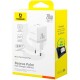 Зарядний пристрій Baseus Palm Fast Charger C+U 20 W moon white (P10111608213-00) Зарядний пристрій Baseus Palm Fast Charger C+U 20 W moon white (P10111608213-00)
