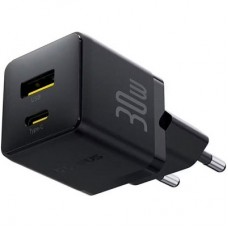 Зарядний пристрій Baseus Palm Fast Charger C+U 30 W cluster black (P1011160A113-00) - Фото