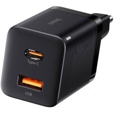 Зарядний пристрій Baseus Super Si Pro Quick Charger C+U 30 W black (CCSUPP-E01)