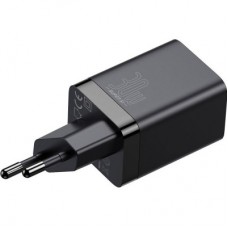 Зарядний пристрій Baseus Super Si Pro Quick Charger C+U 30 W black (CCSUPP-E01) - Фото