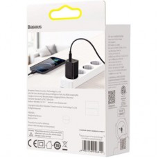 Зарядний пристрій Baseus Super Si Pro Quick Charger C+U 30 W black (CCSUPP-E01) - Фото