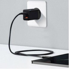 Зарядний пристрій Baseus Super Si Pro Quick Charger C+U 30 W black (CCSUPP-E01) - Фото