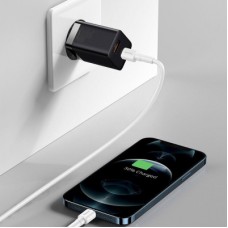 Зарядний пристрій Baseus Super Si Pro Quick Charger C+U 30 W black (CCSUPP-E01) - Фото