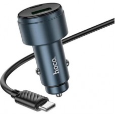 Зарядний пристрій HOCO HOCO Z57 Glorious single-port USB-C PD30W + cable USB-C Metal Gray (6942007633062) - Фото