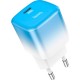 Зарядний пристрій HOCO C101A USB-C PD20W Ice Blue (6931474769374)