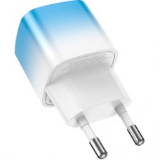 Зарядний пристрій HOCO C101A USB-C PD20W Ice Blue (6931474769374) - Фото