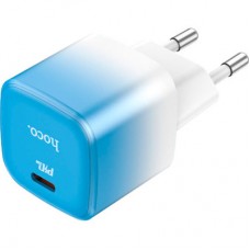Зарядний пристрій HOCO C101A USB-C PD20W Ice Blue (6931474769374) - Фото