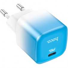 Зарядний пристрій HOCO C101A USB-C PD20W Ice Blue (6931474769374) - Фото