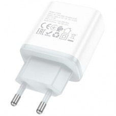 Зарядний пристрій HOCO C104A Stage USB-C PD20W White (6931474782892) - Фото