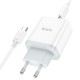 Зарядний пристрій HOCO C105A Stage 1xUSB-C PD20W + 1xUSB QC 3.0 + cable USB-C to USB-C White (6931474782922)