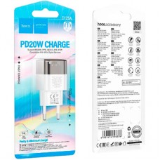 Зарядний пристрій HOCO C125A Transparent USB-C PD20W Transparent Black (6931474798336) - Фото