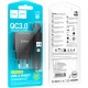 Зарядний пристрій HOCO C140A Smart USB QC3.0 + USB to cable Micro Black (6942007627801)