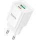 Зарядний пристрій HOCO C147A Charm 1xUSB-C PD20W + 1xUSB QC 3.0 White (6942007630276)