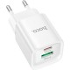 Зарядний пристрій HOCO C147A Charm 1xUSB-C PD20W + 1xUSB QC 3.0 White (6942007630276)