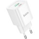 Зарядний пристрій HOCO C147A Charm 1xUSB-C PD20W + 1xUSB QC 3.0 White (6942007630276)