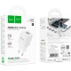 Зарядний пристрій HOCO C147A Charm 1xUSB-C PD20W + 1xUSB QC 3.0 White (6942007630276)
