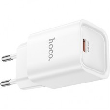 Зарядний пристрій HOCO C148A Charm USB-C PD30W White (6942007630306) - Фото