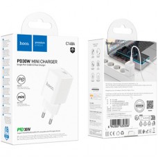 Зарядний пристрій HOCO C148A Charm USB-C PD30W White (6942007630306) - Фото