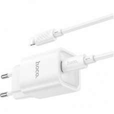 Зарядний пристрій HOCO C148A Charm USB-C PD30W + cable USB-C to Lightning White (6942007630313) - Фото