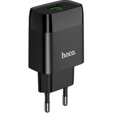 Зарядний пристрій HOCO C72Q Glorious USB QC3.0 18 W Black (6931474732507) - Фото