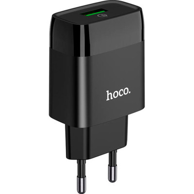 Зарядний пристрій HOCO C72Q Glorious USB QC3.0 18 W Black (6931474732507)