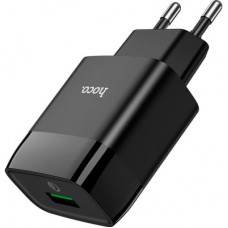 Зарядний пристрій HOCO C72Q Glorious USB QC3.0 18 W Black (6931474732507) - Фото