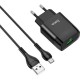 Зарядний пристрій HOCO C72Q Glorious USB QC3.0 + cable USB to Micro 5P 18 W Black (6931474732521)