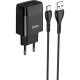 Зарядний пристрій HOCO C72Q Glorious USB QC3.0 + cable USB to USB-C 18 W Black (6931474732545)
