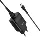 Зарядний пристрій HOCO C72Q Glorious USB QC3.0 + cable USB to USB-C 18 W Black (6931474732545)