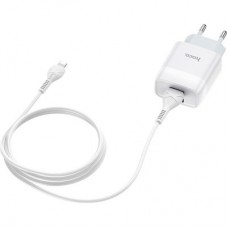 Зарядний пристрій HOCO C73A Glorious 2xUSB + cable USB to Lightning White (6931474713056) - Фото