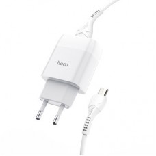 Зарядний пристрій HOCO C73A Glorious 2xUSB + cable Micro 5P 12 White (6931474713063) - Фото