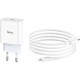 Зарядний пристрій HOCO C76A Plus Speed Source USB-C PD20W + cable USB-C to Lightning White (6931474746924)