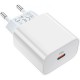 Зарядний пристрій HOCO C76A Plus Speed Source USB-C PD20 W White (6931474746917)