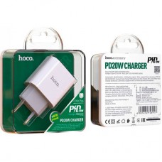 Зарядний пристрій HOCO C76A Plus Speed Source USB-C PD20 W White (6931474746917) Зарядний пристрій HOCO C76A Plus Speed Source USB-C PD20 W White (6931474746917) - Фото