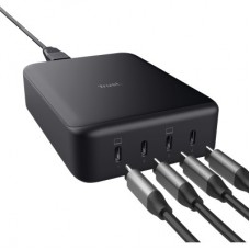 Зарядний пристрій Trust Maxo 4xUSB-C PD240W GaN Black (25413_TRUST) - Фото