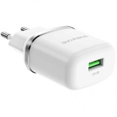 Зарядний пристрій BOROFONE BA36A High Speed USB QC3.0 + cable USB to USB-C 18 White (6931474715975) - Фото