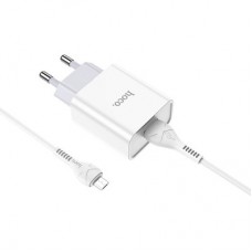 Зарядний пристрій HOCO C81A Asombroso USB + cable Micro 5P 10.5 W White (6931474727954) - Фото