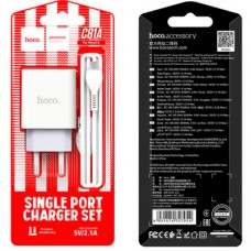 Зарядний пристрій HOCO C81A Asombroso USB + cable Micro 5P 10.5 W White (6931474727954) - Фото
