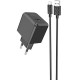 Зарядний пристрій HOCO CS11A Ocean USB + cable USB to Micro 5P 10.5 W Black (6942007603584)