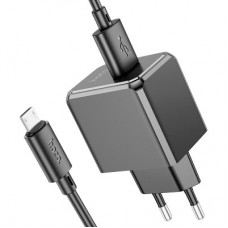 Зарядний пристрій HOCO CS11A Ocean USB + cable USB to Micro 5P 10.5 W Black (6942007603584) - Фото