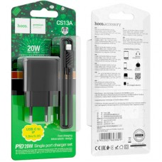 Зарядний пристрій HOCO CS13A Ocean USB-C PD20W + cable USB-C to Lightning Black (6942007603829) - Фото