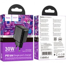 Зарядний пристрій HOCO CS22A Value USB-C PD30W Black (6942007609913) - Фото