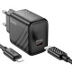 Зарядний пристрій HOCO CS22A Value USB-C PD30W + cable USB-C to Lightning Black (6942007609920)