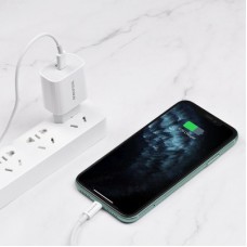 Зарядний пристрій BOROFONE BA38A Plus Speedy USB-C PD20 White (6931474746870) - Фото