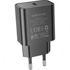 Зарядний пристрій BOROFONE BA71A Power USB-C PD20W Black (6974443387957) - Фото