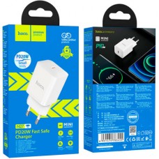 Зарядний пристрій HOCO N27 Innovative USB-C PD20W White (6931474783455) - Фото