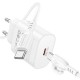 Зарядний пристрій BOROFONE BA82A Platinum USB-C PD25W + cable USB-C to USB-C White (6941991112270)