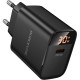 Зарядний пристрій BOROFONE BA97A Ilustre USB-C PD30W digital display Black (6941991120480)